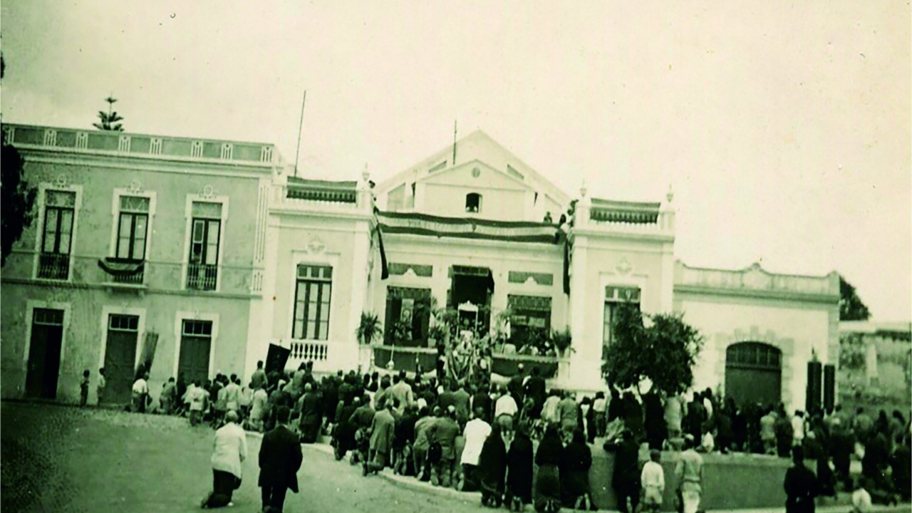 Antigua fachada del teatro.